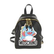 Draken Mini Rugzak Moschino , Black , Dames