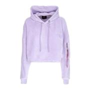 Geknipte Chenille Hoodie met ritssluiting Alpha Industries , Purple , ...