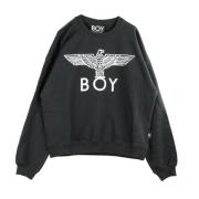 Adelaar Textured Crewneck Sweatshirt Zwart/Wit BOY London , Black , He...