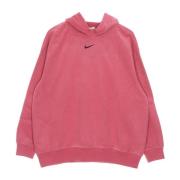 Essentiële Pluche Hoodie in Roze/Zwart Nike , Pink , Dames