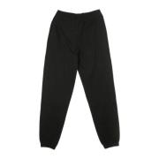 Geribbelde Inzet Jogger Broek Zwart/Wit New Era , Black , Heren