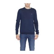 Blauw Katoenen Jersey T-Shirt Mannen Napapijri , Blue , Heren