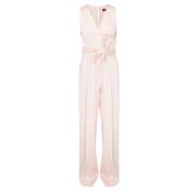 Roze Cady Jumpsuit met V-hals Max Mara Studio , Pink , Dames