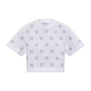 T-shirt met logo Off White , White , Dames