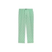 Groene Katoenen Regular Fit Broek Polo Ralph Lauren , Green , Heren