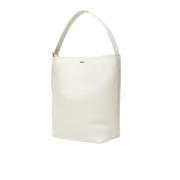 Stijlvolle Leren Schoudertas met Verstelbare Band Max Mara , White , D...