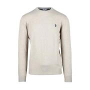 Kasjmier Wolmix Beige T-Shirt U.s. Polo Assn. , Beige , Heren