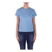 Clear Blue Logo T-shirt Slim Fit Pinko , Blue , Dames