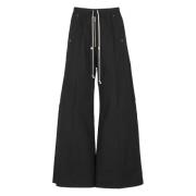 Zwarte Katoenen Elastische Taille Broek Rick Owens , Black , Heren