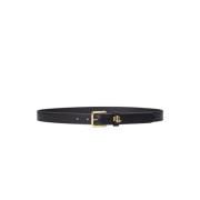Leren Riem Ralph Lauren , Black , Dames