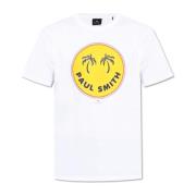 T-shirt met print PS By Paul Smith , White , Heren