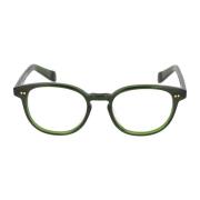 Ronde acetaatbril Blanco model Kaleos , Green , Unisex