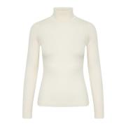 Rollneck Top Whisper White InWear , White , Dames