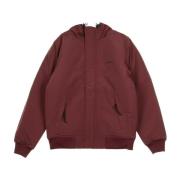 Stijlvolle herenjas in Merlot/Zwart Carhartt Wip , Brown , Heren