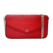 Pre-owned Leather louis-vuitton-bags Louis Vuitton Vintage , Red , Dam...