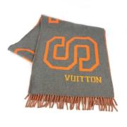 Pre-owned Cashmere scarves Louis Vuitton Vintage , Gray , Dames