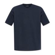 T-shirt met geborduurd logo Paul & Shark , Blue , Heren