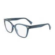 Blauwe Geïnjecteerde Framebril Stijlvol Ontwerp Lanvin , Blue , Dames