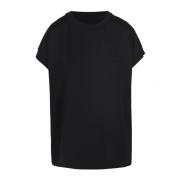 Katoenen T-shirt met Zak Liviana Conti , Black , Dames