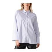 Mini Stripe Blouse voor Vrouwen Neo Noir , Blue , Dames