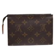 Pre-owned Canvas pouches Louis Vuitton Vintage , Brown , Dames