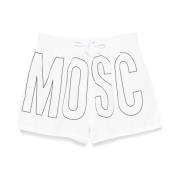 Witte zwemkleding voor mannen Ss25 Moschino , White , Heren