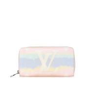 Pre-owned Canvas wallets Louis Vuitton Vintage , Pink , Dames