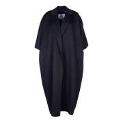 Zwarte wollen jas Cape Style Max Mara , Black , Dames