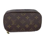 Pre-owned Canvas clutches Louis Vuitton Vintage , Brown , Dames