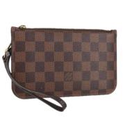 Pre-owned Canvas pouches Louis Vuitton Vintage , Brown , Dames