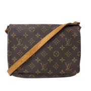 Pre-owned Leather handbags Louis Vuitton Vintage , Brown , Dames