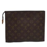 Pre-owned Canvas pouches Louis Vuitton Vintage , Brown , Dames