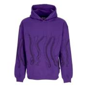 Paarse hoodie met octopus patch Octopus , Purple , Heren