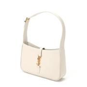 Pre-owned Leather shoulder-bags Saint Laurent Vintage , White , Dames