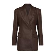 Bruine Jas voor Stijlvolle Look Brunello Cucinelli , Brown , Dames