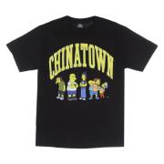 Simpsons Arc Tee Zwart T-Shirt Market , Black , Heren