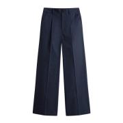 Wijde Pijp Chino Broek Woolrich , Blue , Dames