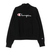 Zwarte Turtle Neck Sweatshirt Vrouwen Champion , Black , Dames