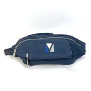 Pre-owned Cotton louis-vuitton-bags Louis Vuitton Vintage , Blue , Dam...