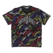 Zwarte Heren Deco Tee T-Shirt Octopus , Multicolor , Heren