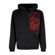 Zwarte Skull Hoodie met Lange Mouwen Iuter , Black , Heren