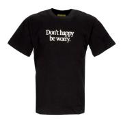 Aarde Op Vuur Smiley Tee Market , Black , Heren