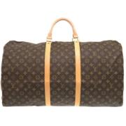 Pre-owned Canvas travel-bags Louis Vuitton Vintage , Brown , Dames