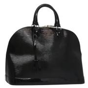 Pre-owned Leather handbags Louis Vuitton Vintage , Black , Dames