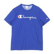 Blauwe Crewneck Tee voor Mannen Champion , Blue , Heren