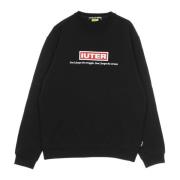 Zwarte Lichtgewicht Crewneck Sweatshirt Lange Mouw Iuter , Black , Her...