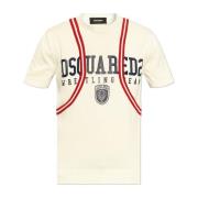 Trui met logo Dsquared2 , Beige , Heren