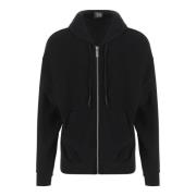 Katoenen Zip-through Hoodie met Logoprint 44 Label Group , Black , Her...