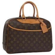 Pre-owned Canvas handbags Louis Vuitton Vintage , Brown , Dames