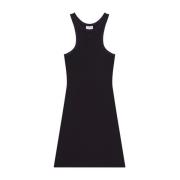 Zwarte Mouwloze Racerback Jurk Courrèges , Black , Dames